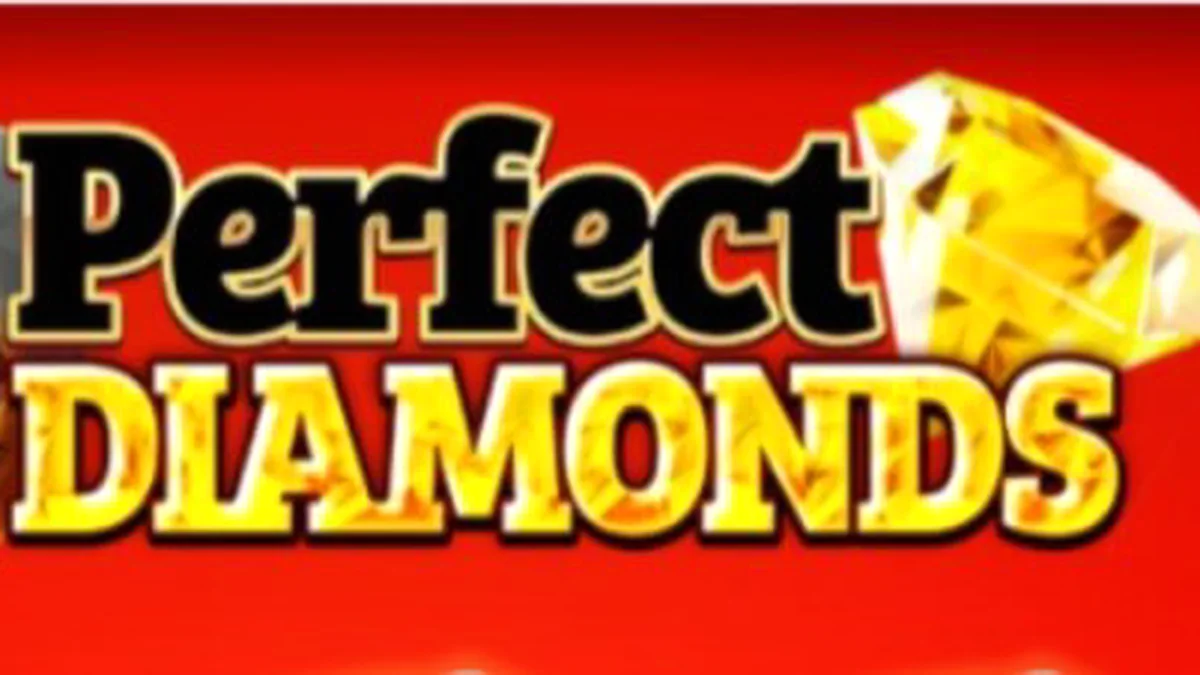 Interface do slot 5 Perfect Diamonds com símbolos clássicos e diamantes brilhantes
